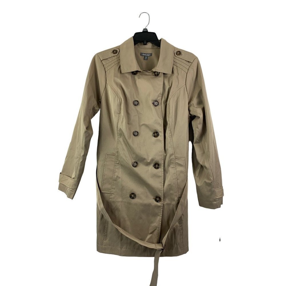 Roz & Ali Women's Tan Water Resistant Coat